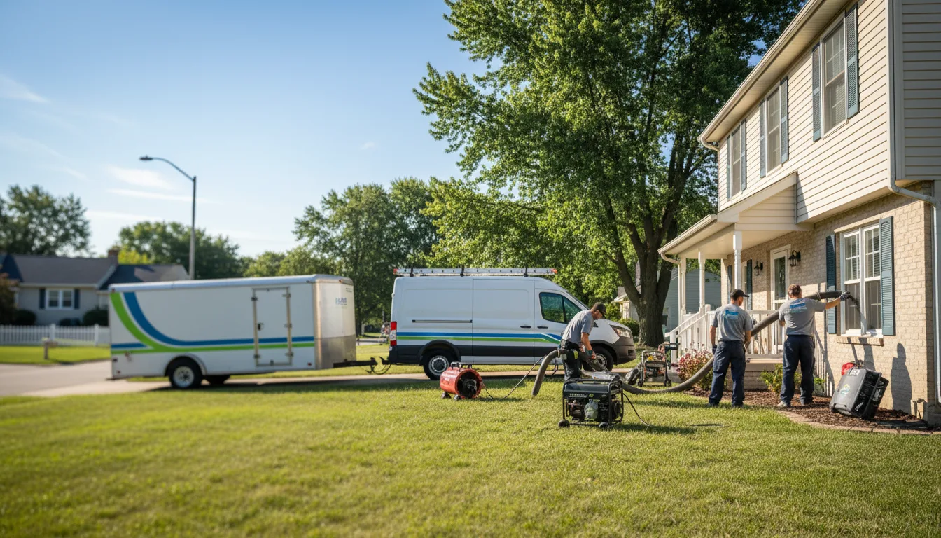 Flooded Basement Restoration And Cleanup With Repair in Fall River, WI near me
